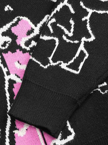 CIDER Women’s Dinosaur Cardigan Graphic Streetwear Cute Patterned Preppy Sweater in Saudi Arabia