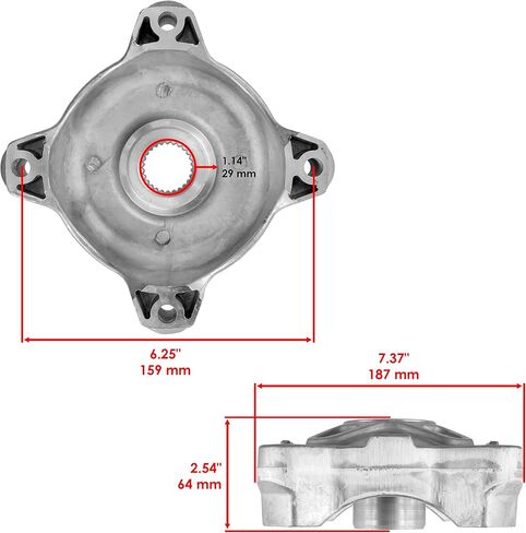 Caltric 3514627 5137219 Front Wheel Hub Kit Compatible with Polaris RZR 570 2012-2013 / RZR 570 S 2017 / RZR 800 / RZR S 800 2008-2014 in Saudi Arabia