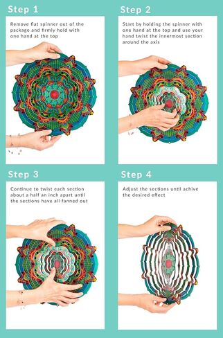 Heart Wind Spinners with Crystals for Yard and Garden, Metal Ornaments for Garden Décor, Outdoor Wind Spinner, Heart Décor Gifts, Outdoor Garden Decoration, 15 inch Heart Wall Décor by ISEO in Saudi Arabia