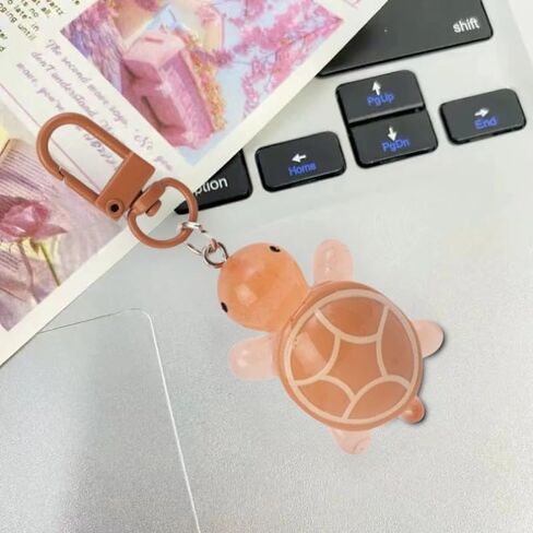 Cute Luminous Turtle Pendant Keychain Resin Colorful Glow-in-the-dark Keyring Backpack Hanging Charms in Saudi Arabia