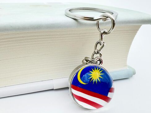 3 Pcs Malaysia Flag Key Chain,Cool Keychain for Car Keys, Stainless Steel Keyrings & Keychains,Used for Home Decoration, Jewelry Hanging Decorations. in Saudi Arabia