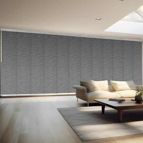 Pine 12-Panel Double Rail White Panel Track Extendable 140"-260" W x 116" H, Panel Width 23.5" in Saudi Arabia