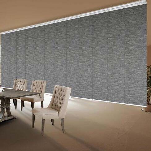 Pine 12-Panel Double Rail White Panel Track Extendable 140"-260" W x 116" H, Panel Width 23.5" in Saudi Arabia