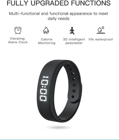 Gosasa Lightweight LED Digital Sport Watch Waterproof Fitness Tracker with Calorie Counter, Pedometer, Vibrating Alarm, USB Rechargeable Silicone Wristband for Men Women (Blue) in Saudi Arabia