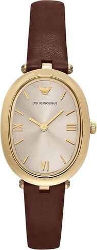Emporio Armani Women's Two-Hand Brown Leather Watch (Model: AR11708) in Saudi Arabia