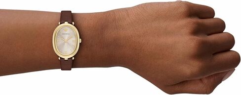 Emporio Armani Women's Two-Hand Brown Leather Watch (Model: AR11708) in Saudi Arabia