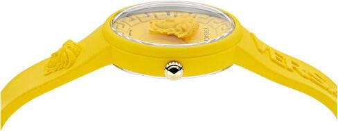 Versace Medusa Pop Collection Luxury Womens Watch Timepieces with a Yellow Strap, Case and Dial in Saudi Arabia