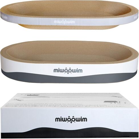 miwoowim 3-Piece Cat Scratcher Set, Oval Bowl Nest for Indoor Cats in Kuwait