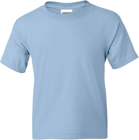 Gildan 8000B Youth 50/50 Tee - Light Blue - XS in Saudi Arabia