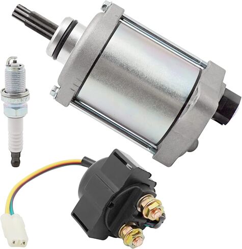 JAVIK Starter Motor Relay Spark Kit Fit for Honda Rancher 420 2007-2013, OEM# 31200-HP5-601 35850-HP5-600 in Saudi Arabia