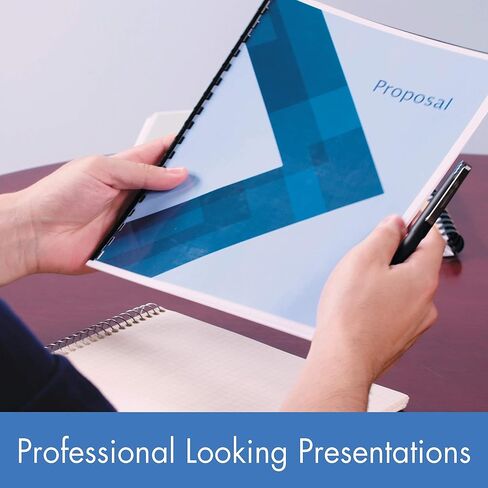 Mead Presentation/Report Covers, Round Corners, Clear View, 125 Pack (4000126) in Saudi Arabia