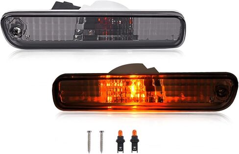 ضوء علامة الجانب الخلفي من HECASA متوافق مع 1992-2002 Honda Accord Coupe/Sedan/Prelude Bumper Marker Lamp Driver وجانب الركاب - عدسة شفافة in Saudi Arabia