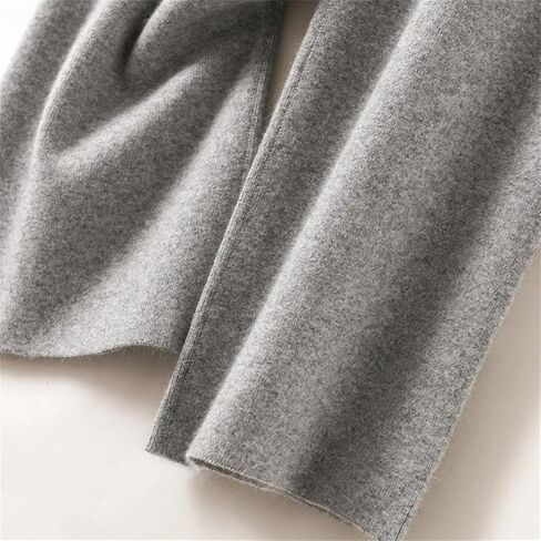 Women's Cashmere Wide Leg Pants Winter Basic Soft Warm Casual Trousers 100% Merino Wool Knitwear Pants in Saudi Arabia