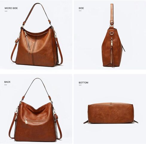 VODIU Tote Bag for Women PU Leather Shoulder Bags Crossbody Hobo Bag Large Purse and Handbags with Adjustable Shoulder Strap in Kuwait