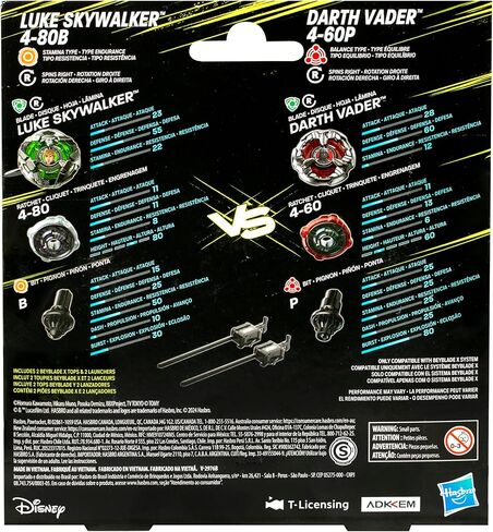 Beyblade X and Star Wars Collab The Mandalorian 3-60F vs. Moff Gideon 3-80N, Multipack in Saudi Arabia