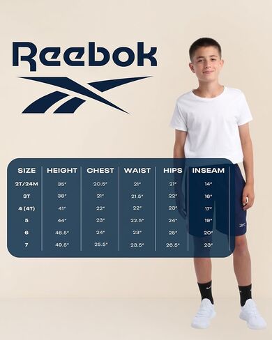 Reebok Baby Toddler Boys' Sweatsuit Set - 2 Piece Full Zip Up Fleece Hoodie Jogger Pants Set Playwear Lounge Wear (12M-7), Size 4T, Light Grey in Saudi Arabia