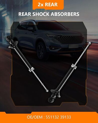 Shocks for Lexus,OCPTY Rear Shock Absorbers Struts Fit for 2001-2013 for Lexus IS250,2006 2007 2008 2009 2010 2011 2012 2013 for Lexus IS350 551132 39133 Auto Shocks Pack of 2 in Saudi Arabia