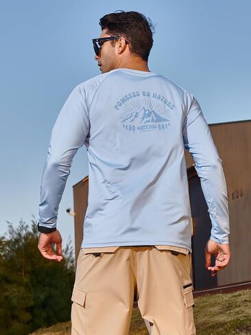 Men's Sun Shirt UPF 50+ Quick Dry Lightweight Rash Guard for Athletic Running Swimming in Saudi Arabia
