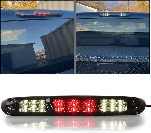 مصباح الفرامل الثالث من ECOTRIC متوافق مع 2007-2013 Silverado 1500, 2500 3500 HD GMC Sierra 2500 3500 HD مقاوم للماء LED مدخن 3RD مصباح خلفي عالي التركيب للشحن in Saudi Arabia
