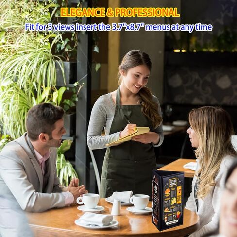 3 حزم حامل القائمة يغطي القائمة مطعم 4.25 × 11 بوصة حامل غطاء القائمة الجلدية 4.25 × 11 بوصة 3 وجهات النظر in Kuwait