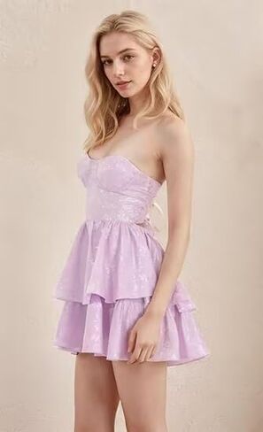 فساتين حفلات العودة للوطن من الساتان الجاكار 2025 متدرجة من ألين بدون حمالات لحفلات الكوكتيل الرسمية in Kuwait