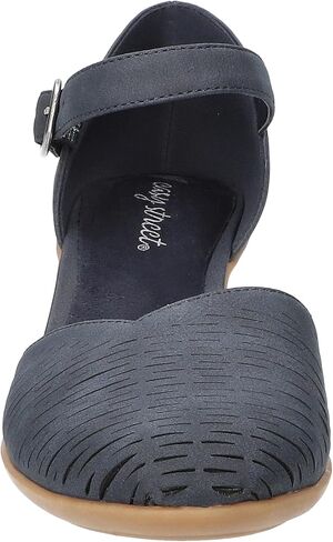 Easy Street Women's Justina Heeled Sandal, Navy, 9.5 Wide in Saudi Arabia