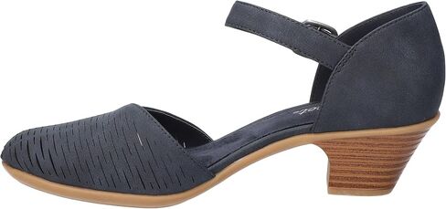 Easy Street Women's Justina Heeled Sandal, Navy, 9.5 Wide in Saudi Arabia