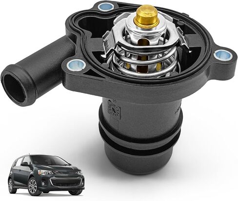 Engine Coolant Thermostat Housing Assembly & Water Inlet, Compatible with Chevy Cruze 2011-2016, Sonic 2012-2015, Bulck Encore 2013-2016, Replace OE# 55565336, 55579010, 55593034 in Saudi Arabia