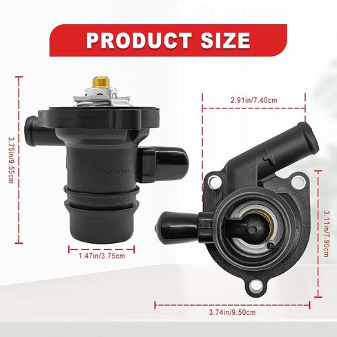 Engine Coolant Thermostat Housing Assembly & Water Inlet, Compatible with Chevy Cruze 2011-2016, Sonic 2012-2015, Bulck Encore 2013-2016, Replace OE# 55565336, 55579010, 55593034 in Saudi Arabia