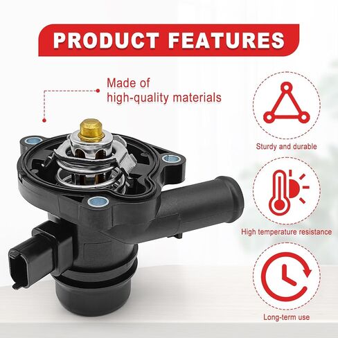 Engine Coolant Thermostat Housing Assembly & Water Inlet, Compatible with Chevy Cruze 2011-2016, Sonic 2012-2015, Bulck Encore 2013-2016, Replace OE# 55565336, 55579010, 55593034 in Saudi Arabia