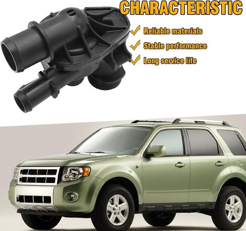 902-1123 Engine Coolant Thermostat Housing Assembly Replacement for Ford Escape L4 1.5L 2017-2019, Fusion L4 1.5L 2014-2020, Replaces 86250, 930180, 902-1123, DS7Z8592F in Saudi Arabia