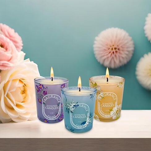 Scented Candles Gift Set of 6 Pack, Glass Jar Candles for 6 Scented, Long Lasting Soy Wax Aromatherapy Candle Set, Best Gifts with Gift Box for Every One in Saudi Arabia