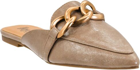 Corkys Footwear Hey Girl Playin for Keeps Women's Pointed-Toe Slip-On Mule with Chunky Chain Detail, Padded Insole, and Stylish Modern Design for All-Day Comfort in Saudi Arabia