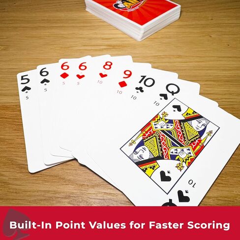 مجموعة ألعاب Canasta Deluxe - لعبة البطاقات الكلاسيكية للبالغين والأسرة ، وهي هدية مثالية للمتعة الحنين إلى لاعبين أو أكثر in Kuwait