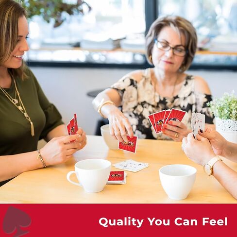 مجموعة ألعاب Canasta Deluxe - لعبة البطاقات الكلاسيكية للبالغين والأسرة ، وهي هدية مثالية للمتعة الحنين إلى لاعبين أو أكثر in Kuwait