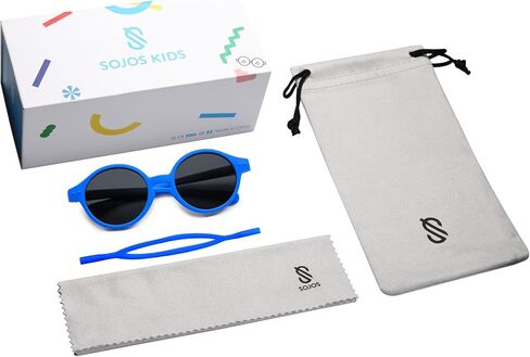 SOJOS Baby Polarized Sunglasses with Strap Round UV400 Protection Toddler Girls Boys Age 0-24 Months SK5613A in Saudi Arabia
