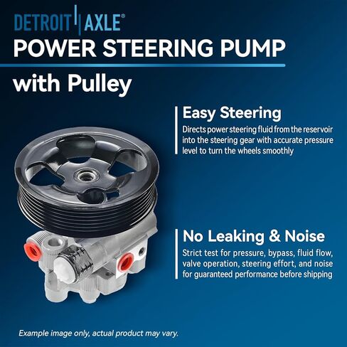 Detroit Axle - 2.5L Steering Pump for 2010-2011 Toyota Camry Power Steering Pump with Pulley Replacement 21-4050 in Saudi Arabia