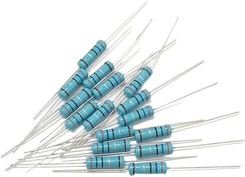 1000pcs/lot 2W Metal Film Resistor 1% Five Color Ring DIP Resistor 1R-10M(470R) in Saudi Arabia