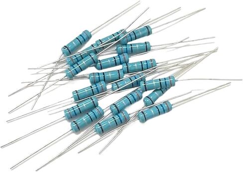 1000pcs/lot 2W Metal Film Resistor 1% Five Color Ring DIP Resistor 1R-10M(470R) in Saudi Arabia