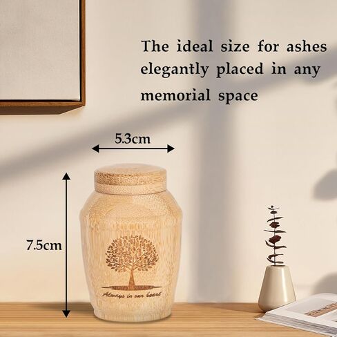 جرة الخيزران الصديقة للبيئة، جرة شجرة الحياة للبالغين، الجرار القابلة للتحلل الحيوي لدفن البحر، الجرار المتناثرة لرماد الحيوانات الأليفة البشرية (صغير) in Kuwait