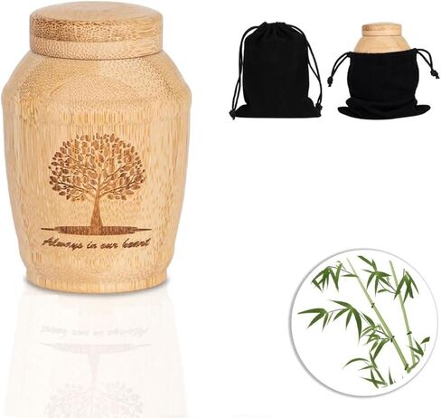 جرة الخيزران الصديقة للبيئة، جرة شجرة الحياة للبالغين، الجرار القابلة للتحلل الحيوي لدفن البحر، الجرار المتناثرة لرماد الحيوانات الأليفة البشرية (صغير) in Kuwait