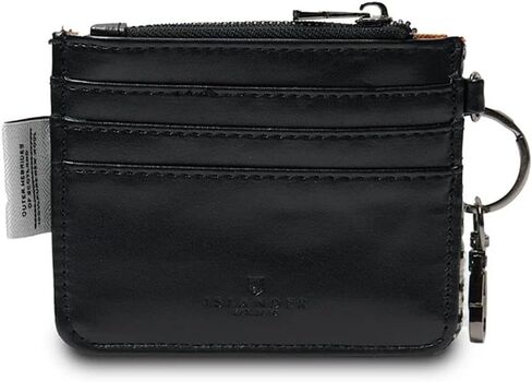 Islander The Card Zip Wallet Microfibre Leather and Harris Tweed (Islander Tartan) in Saudi Arabia