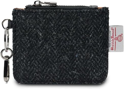 Islander The Card Zip Wallet Microfibre Leather and Harris Tweed (Islander Tartan) in Saudi Arabia