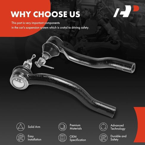 A-Premium 2 x Front Outer Tie Rod Ends, Compatible with Mazda CX-9 CX9 2007-2015, CX-7 CX7 2007-2012, Sport Utility in Saudi Arabia