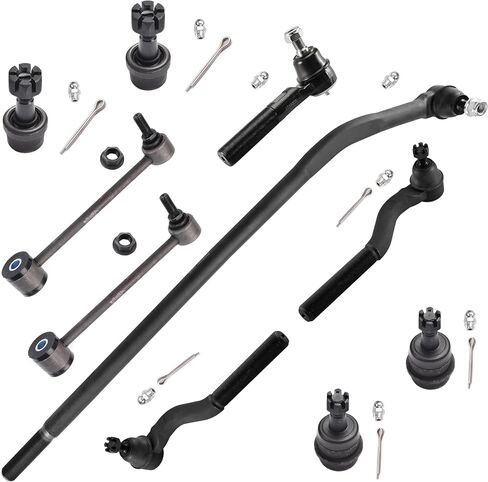 ASTRAPRO - Front 10pc Suspension Kit for 2007-2017 Jeep Wrangler, 2018 Wrangler JK, 4 Front Ball Joints 2 Rear Sway Bars 4 Front and Rear Tie Rods Replacement in Saudi Arabia