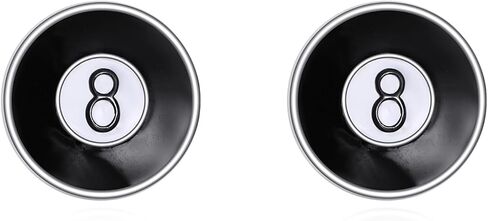YAFEINI Eight Ball Earrings Sterling Silver 8 Pool Balls Stud Earrings Billiards Jewelry Gifts for Women Men in Saudi Arabia