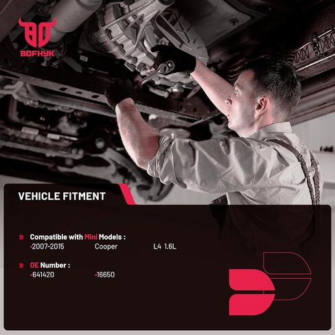 BDFHYK المحول الحفاز لمشعب العادم الأمامي مع مجموعة حشية متوافقة مباشرة مع Mini Cooper 2007-2015 L4 1.6L، متوافق مع EPA، استبدل 641420، 16650 in Saudi Arabia
