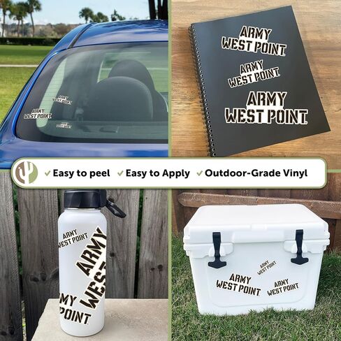 Desert Cactus United States Military Academy Sticker SUMA Black Knights Army West Point Cadets Stickers Vinyl Decals Laptop Water Bottle Car Scrapbook 13.43x10.98 Sheet T3 (Type 3-1) in Saudi Arabia