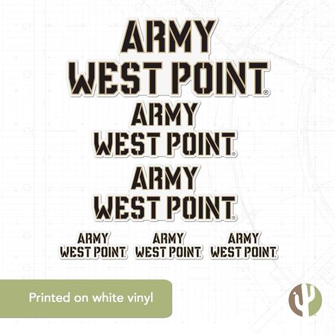 Desert Cactus United States Military Academy Sticker SUMA Black Knights Army West Point Cadets Stickers Vinyl Decals Laptop Water Bottle Car Scrapbook 13.43x10.98 Sheet T3 (Type 3-1) in Saudi Arabia