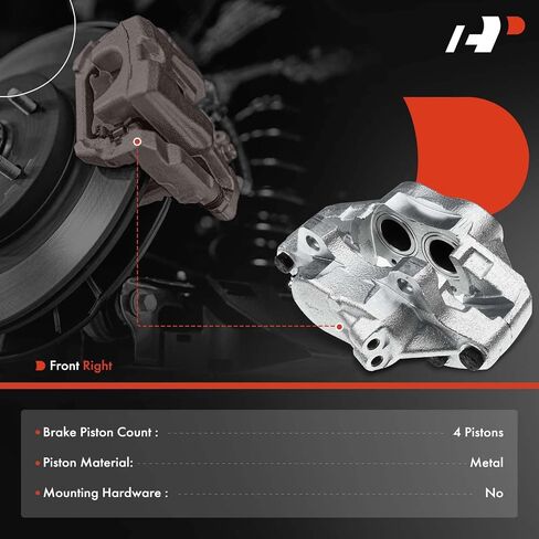 A-Premium Disc Brake Caliper Assembly Compatible with Select Land Rover Models - Range Rover 1987-1994 - Front Right Passenger Side in Saudi Arabia